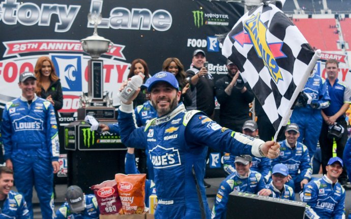 See the awesome gladiator-style weapon Jimmie Johnson won at