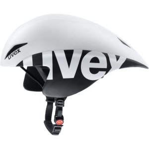 cycling helmet, uvex race 2 pro, white-black mat