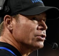 LAS VEGAS, NV - SEPTEMBER 12: Head coach Jim Mora of the UCLA Bruins watches the actions during his game against the UNLV Rebels at Sam Boyd Stadium on September 12, 2015 in Las Vegas, Nevada. UCLA won 37-3. (Photo by David Becker/Getty Images)