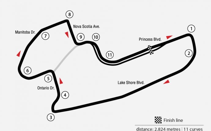 Toronto Indy Courses Maps